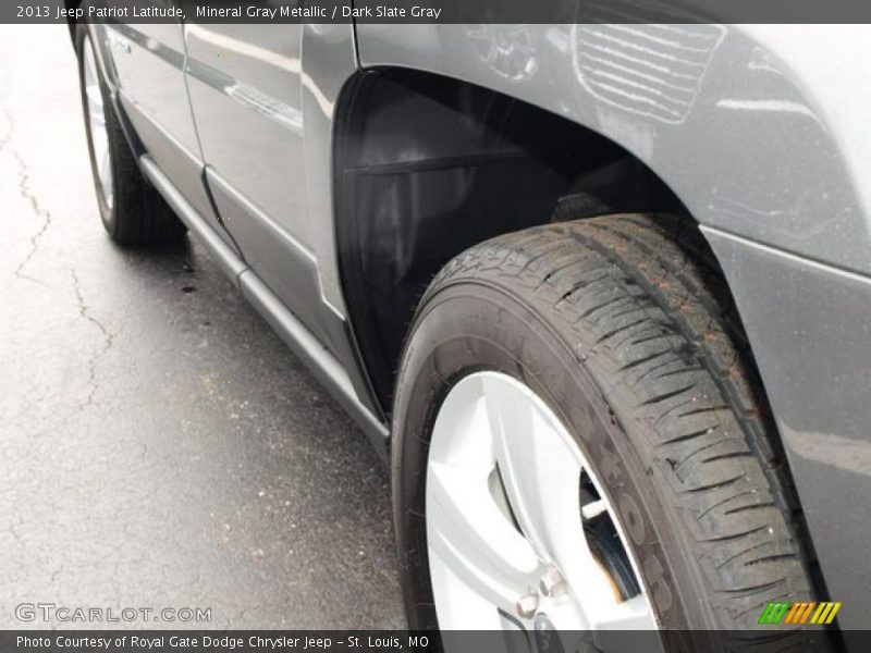 Mineral Gray Metallic / Dark Slate Gray 2013 Jeep Patriot Latitude