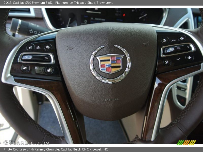 Platinum Ice Tricoat / Shale/Brownstone 2013 Cadillac SRX Premium FWD