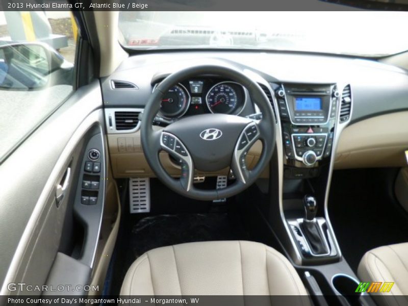 Atlantic Blue / Beige 2013 Hyundai Elantra GT