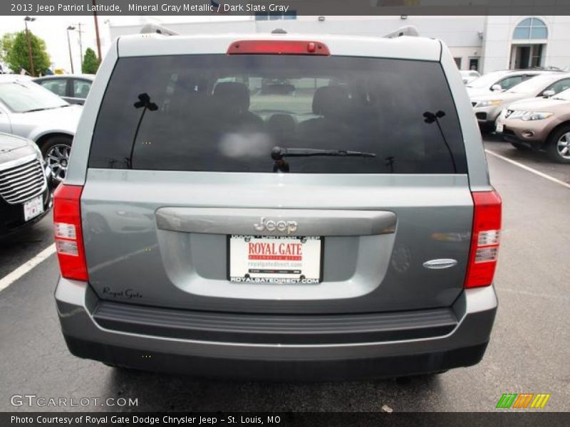 Mineral Gray Metallic / Dark Slate Gray 2013 Jeep Patriot Latitude