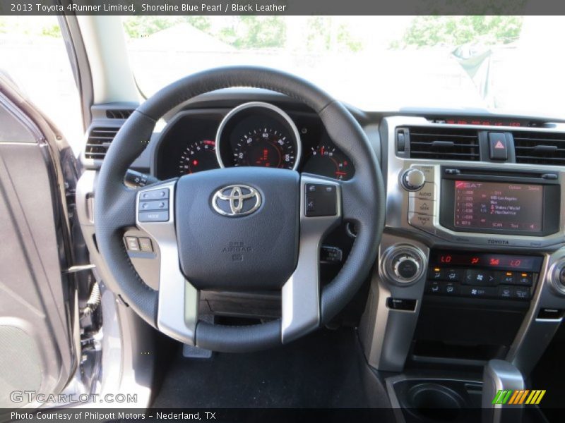 Shoreline Blue Pearl / Black Leather 2013 Toyota 4Runner Limited