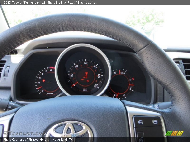 Shoreline Blue Pearl / Black Leather 2013 Toyota 4Runner Limited