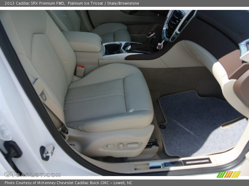 Platinum Ice Tricoat / Shale/Brownstone 2013 Cadillac SRX Premium FWD