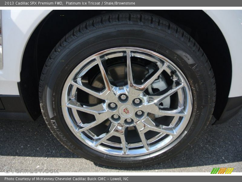 Platinum Ice Tricoat / Shale/Brownstone 2013 Cadillac SRX Premium FWD