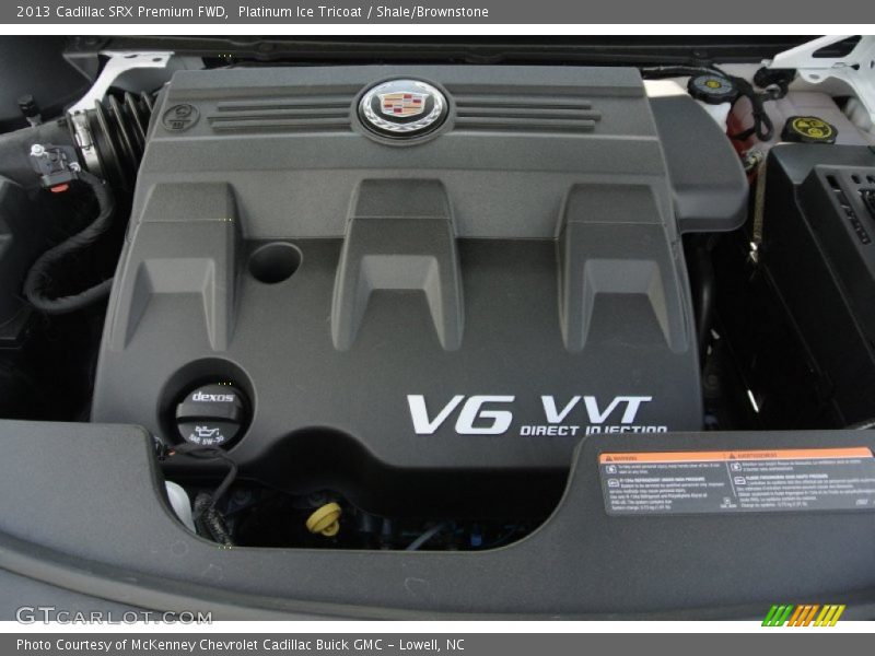 Platinum Ice Tricoat / Shale/Brownstone 2013 Cadillac SRX Premium FWD