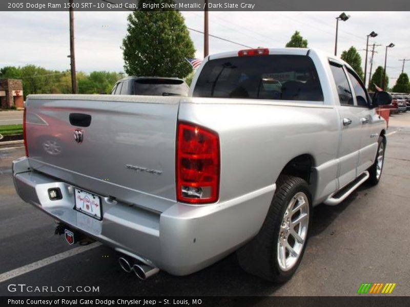 Bright Silver Metallic / Dark Slate Gray 2005 Dodge Ram 1500 SRT-10 Quad Cab