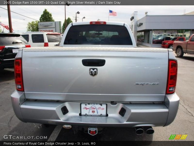 Bright Silver Metallic / Dark Slate Gray 2005 Dodge Ram 1500 SRT-10 Quad Cab