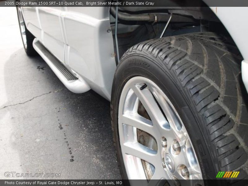 Bright Silver Metallic / Dark Slate Gray 2005 Dodge Ram 1500 SRT-10 Quad Cab