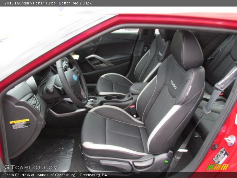 Boston Red / Black 2013 Hyundai Veloster Turbo