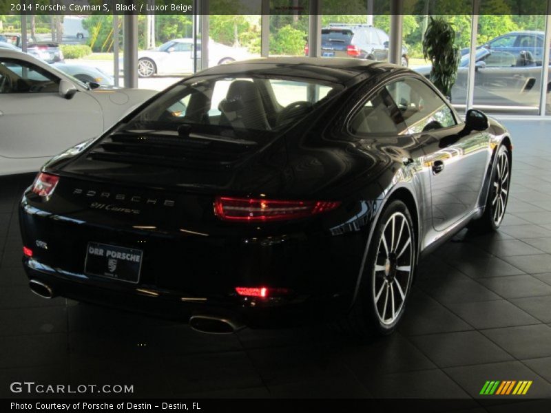 Black / Luxor Beige 2014 Porsche Cayman S