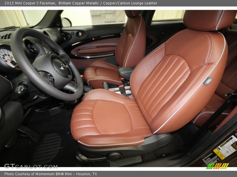  2013 Cooper S Paceman Copper/Carbon Lounge Leather Interior