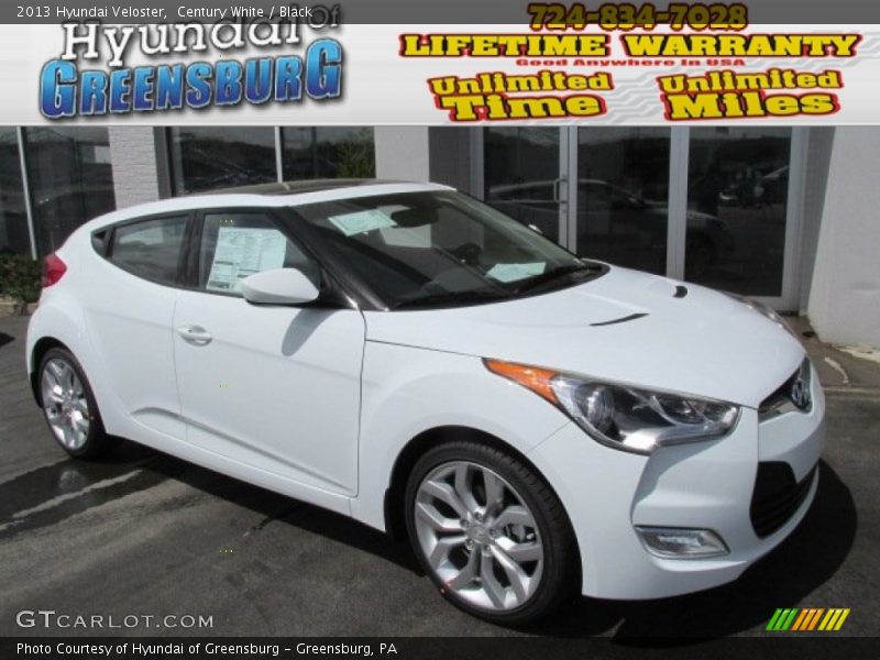Century White / Black 2013 Hyundai Veloster