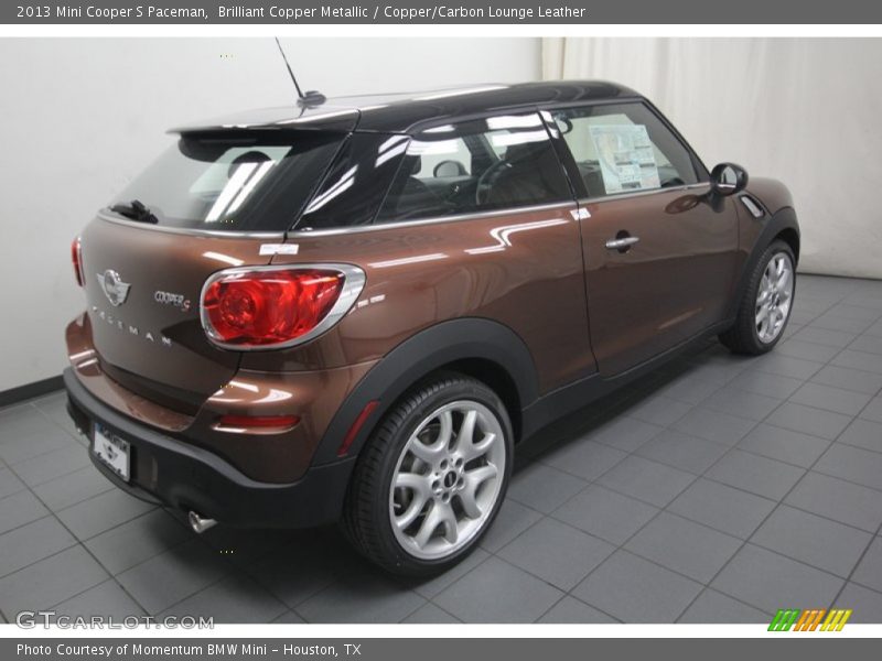 Brilliant Copper Metallic / Copper/Carbon Lounge Leather 2013 Mini Cooper S Paceman