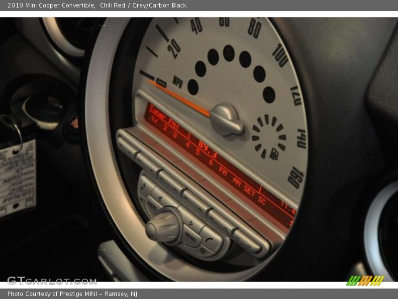 Chili Red / Grey/Carbon Black 2010 Mini Cooper Convertible