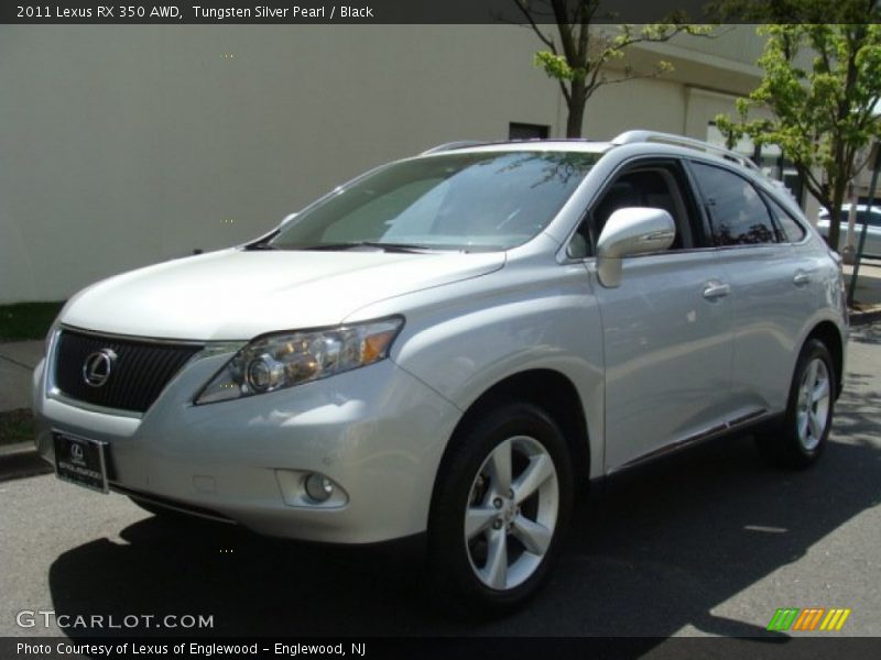 Tungsten Silver Pearl / Black 2011 Lexus RX 350 AWD