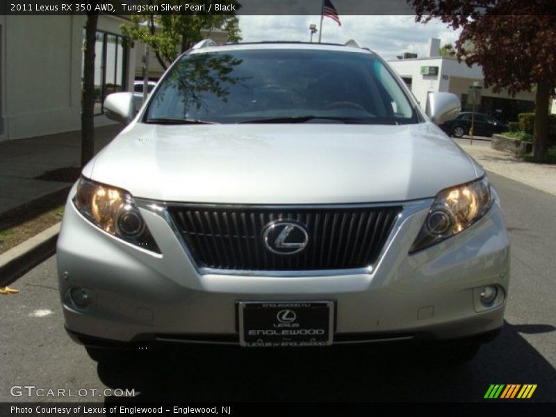 Tungsten Silver Pearl / Black 2011 Lexus RX 350 AWD