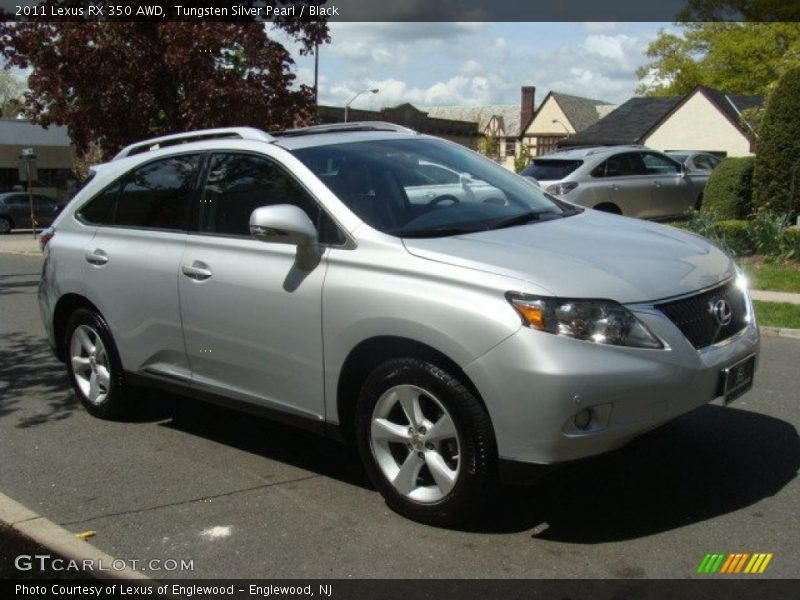 Tungsten Silver Pearl / Black 2011 Lexus RX 350 AWD