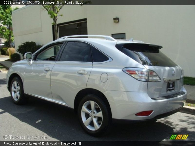 Tungsten Silver Pearl / Black 2011 Lexus RX 350 AWD