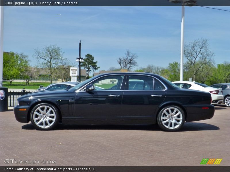 Ebony Black / Charcoal 2008 Jaguar XJ XJ8