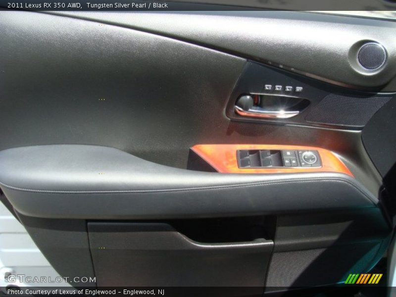 Tungsten Silver Pearl / Black 2011 Lexus RX 350 AWD