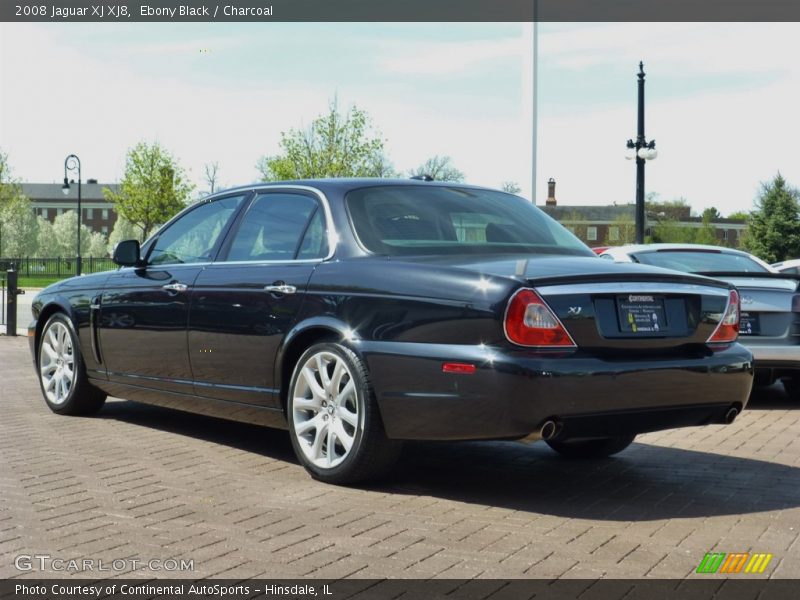 Ebony Black / Charcoal 2008 Jaguar XJ XJ8