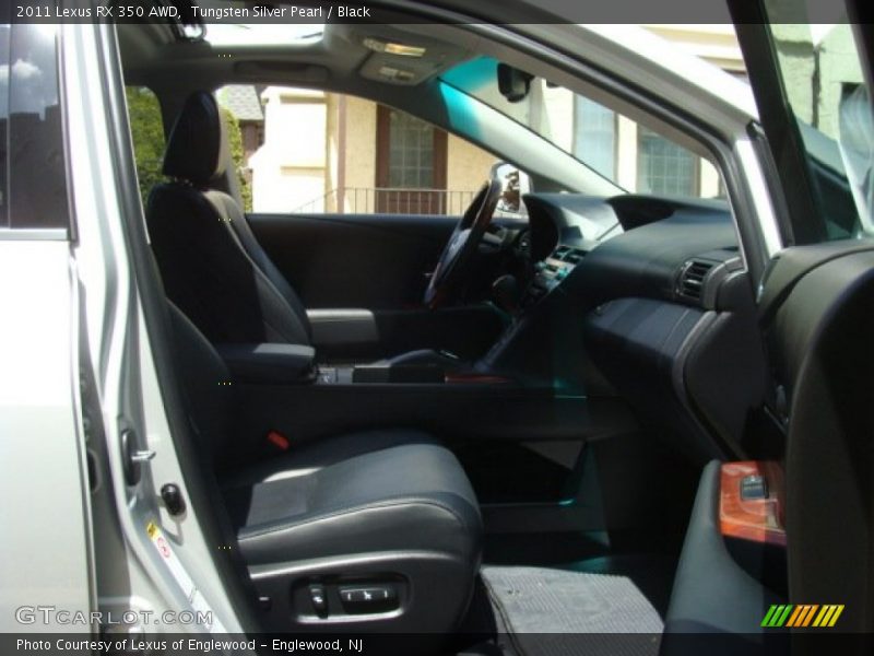 Tungsten Silver Pearl / Black 2011 Lexus RX 350 AWD