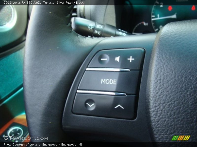 Tungsten Silver Pearl / Black 2011 Lexus RX 350 AWD