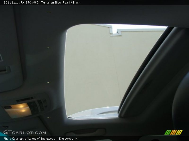 Tungsten Silver Pearl / Black 2011 Lexus RX 350 AWD