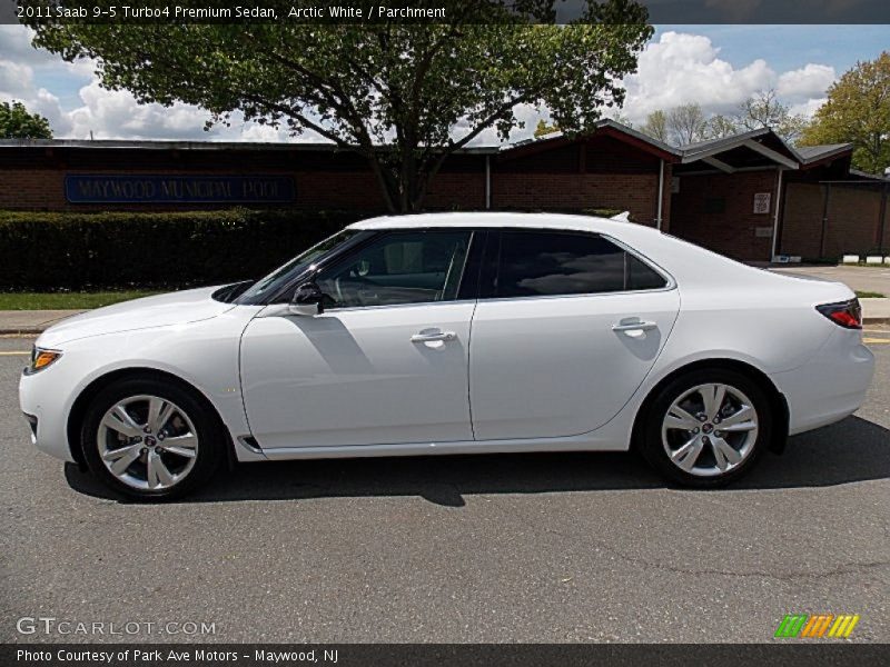 Arctic White / Parchment 2011 Saab 9-5 Turbo4 Premium Sedan