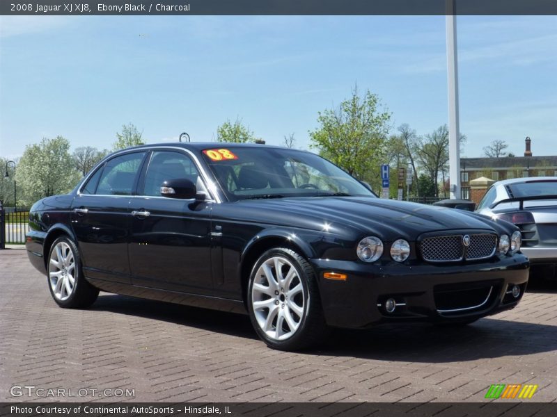 Ebony Black / Charcoal 2008 Jaguar XJ XJ8