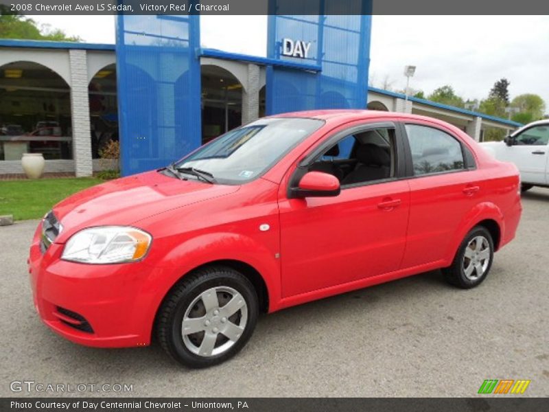 Victory Red / Charcoal 2008 Chevrolet Aveo LS Sedan