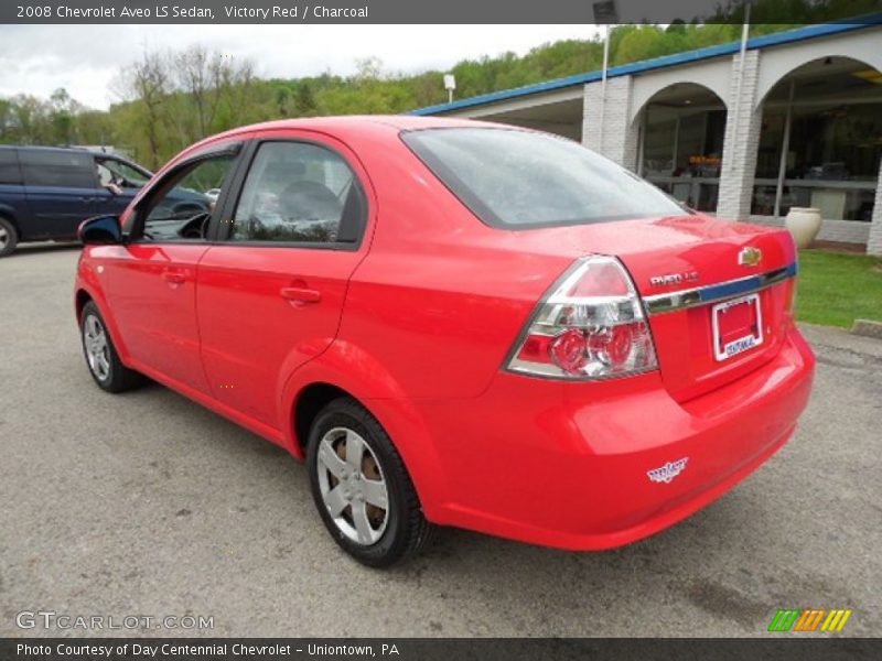 Victory Red / Charcoal 2008 Chevrolet Aveo LS Sedan