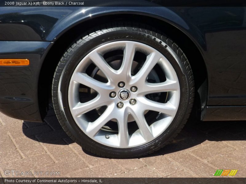 Ebony Black / Charcoal 2008 Jaguar XJ XJ8