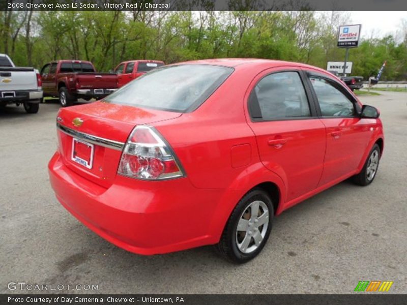 Victory Red / Charcoal 2008 Chevrolet Aveo LS Sedan