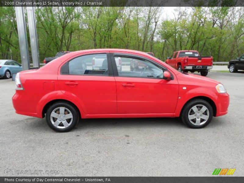 Victory Red / Charcoal 2008 Chevrolet Aveo LS Sedan