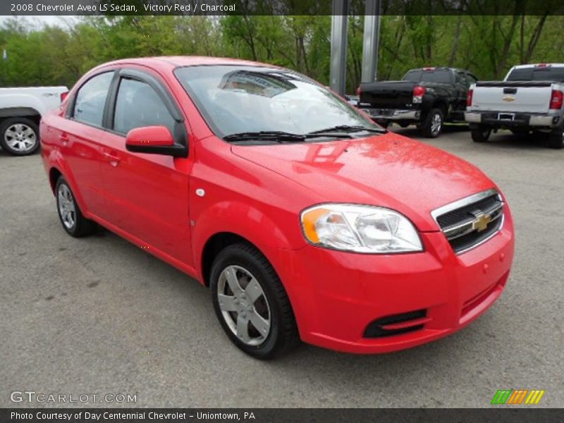 Victory Red / Charcoal 2008 Chevrolet Aveo LS Sedan