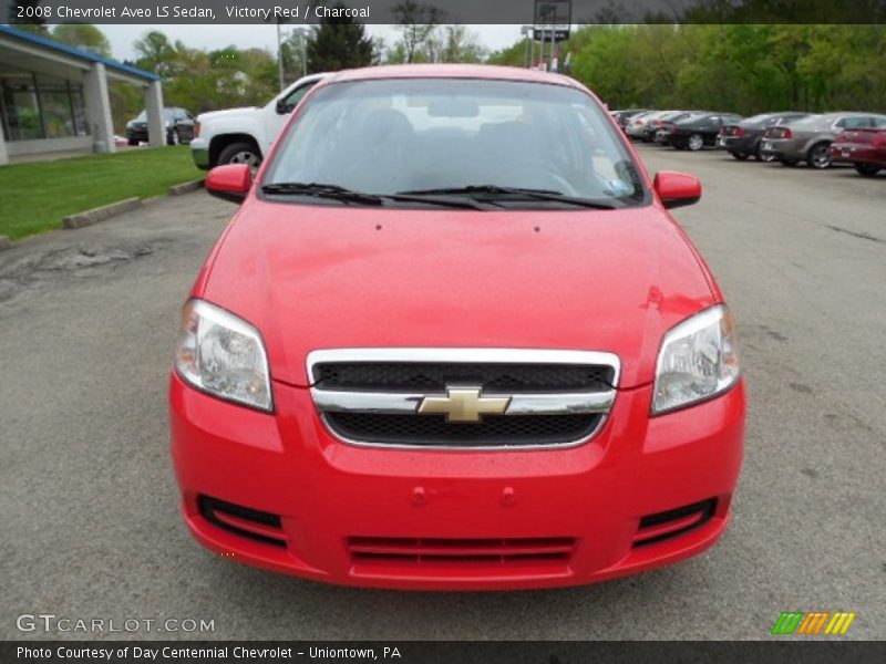 Victory Red / Charcoal 2008 Chevrolet Aveo LS Sedan