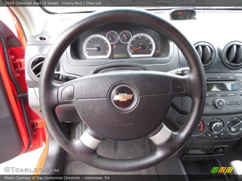 Victory Red / Charcoal 2008 Chevrolet Aveo LS Sedan