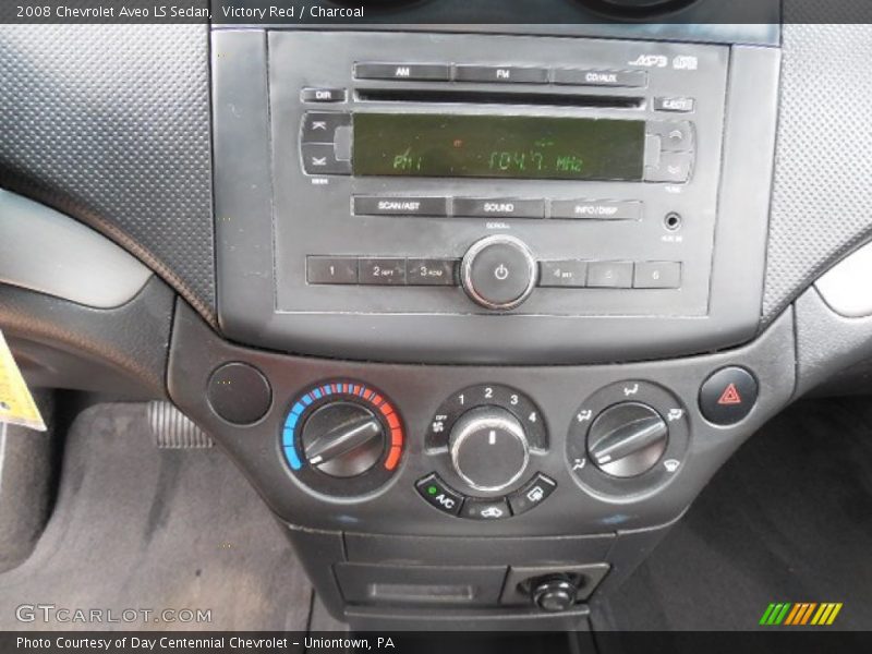 Victory Red / Charcoal 2008 Chevrolet Aveo LS Sedan