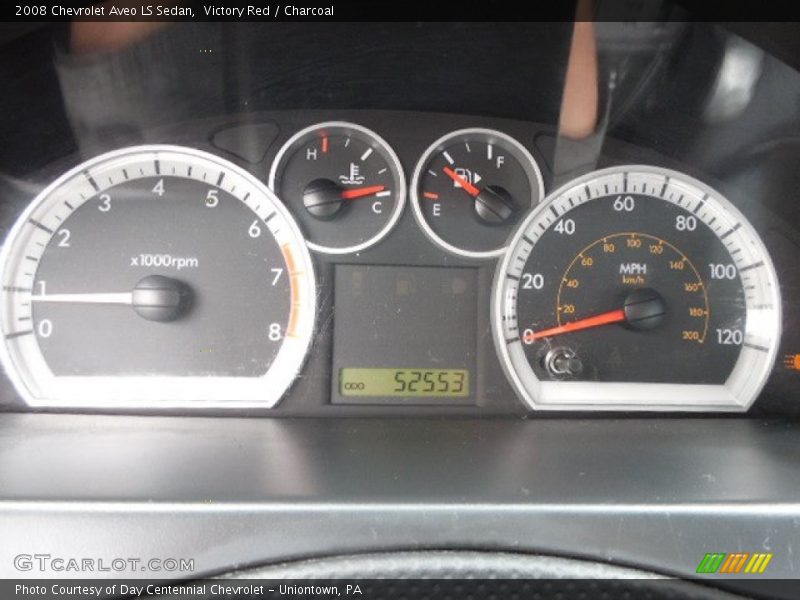 Victory Red / Charcoal 2008 Chevrolet Aveo LS Sedan