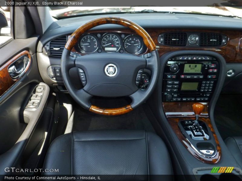 Ebony Black / Charcoal 2008 Jaguar XJ XJ8