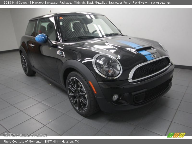 Midnight Black Metallic / Bayswater Punch Rocklike Anthracite Leather 2013 Mini Cooper S Hardtop Bayswater Package