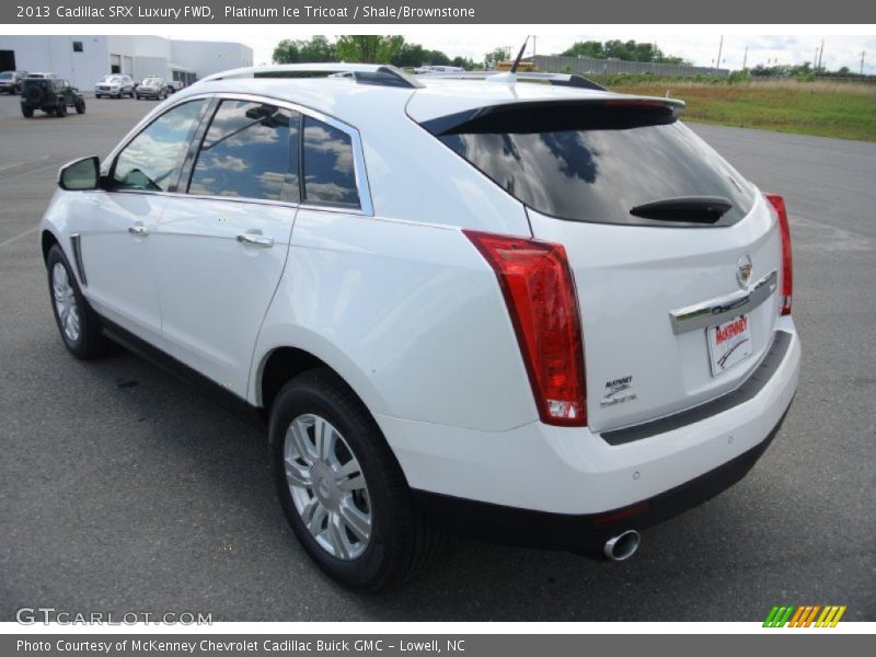 Platinum Ice Tricoat / Shale/Brownstone 2013 Cadillac SRX Luxury FWD