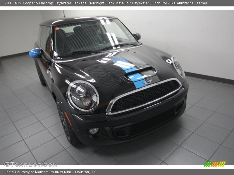 Midnight Black Metallic / Bayswater Punch Rocklike Anthracite Leather 2013 Mini Cooper S Hardtop Bayswater Package
