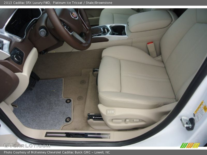 Platinum Ice Tricoat / Shale/Brownstone 2013 Cadillac SRX Luxury FWD