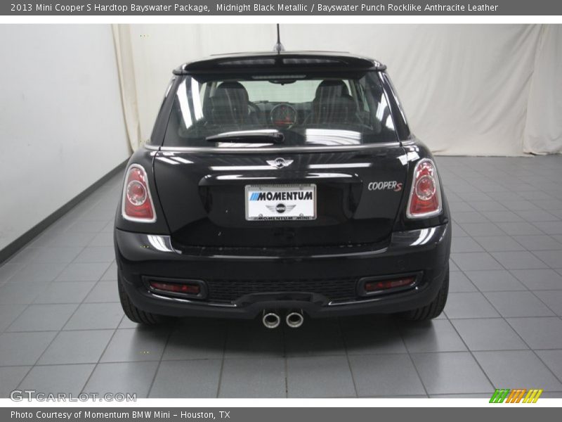 Midnight Black Metallic / Bayswater Punch Rocklike Anthracite Leather 2013 Mini Cooper S Hardtop Bayswater Package