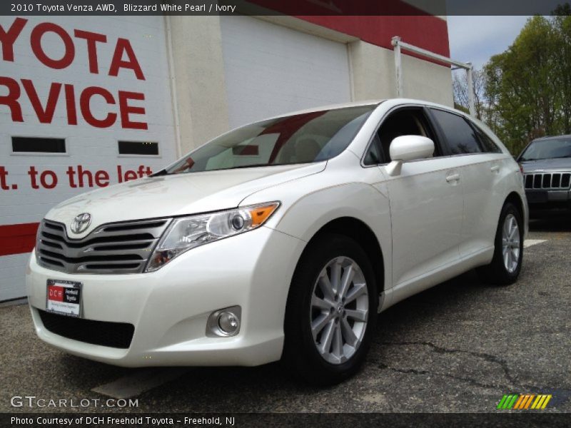Blizzard White Pearl / Ivory 2010 Toyota Venza AWD
