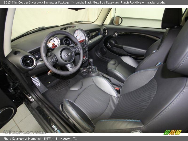 Midnight Black Metallic / Bayswater Punch Rocklike Anthracite Leather 2013 Mini Cooper S Hardtop Bayswater Package