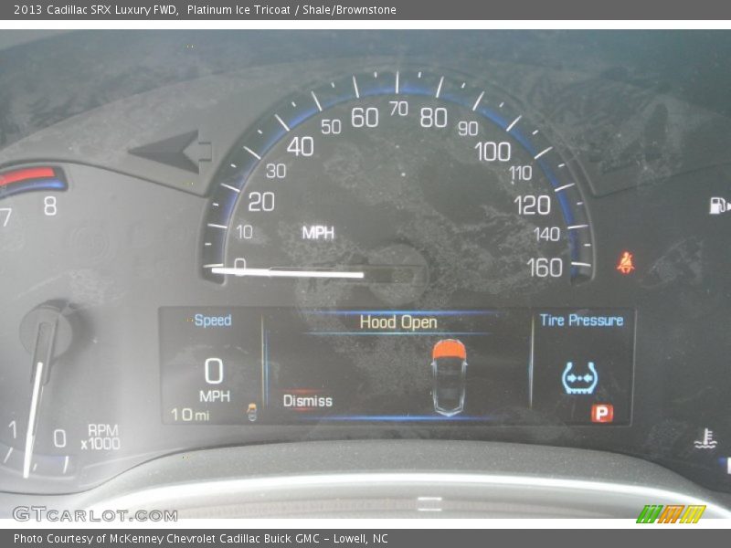 Platinum Ice Tricoat / Shale/Brownstone 2013 Cadillac SRX Luxury FWD