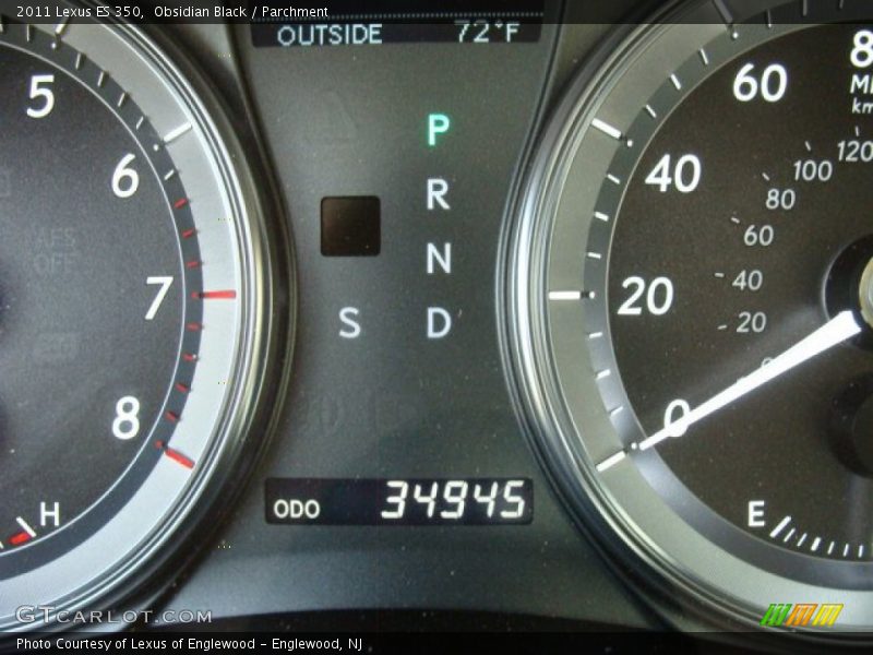 Obsidian Black / Parchment 2011 Lexus ES 350